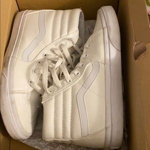 White High Top Vans